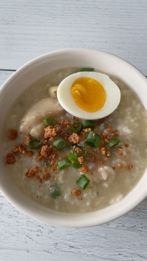 Rice Porridge Aesthetic, Semaglutide Meals, Porridge Aesthetic, Filipino Meals, Cooking Korean Food, Boiled Chicken And Rice, Cauliflower Potato Soup, Chicken Porridge, Confinement Food