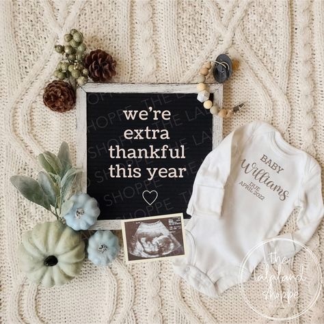 Thanksgiving Baby Announcement, Fall Baby Announcement, Neutral Autumn, Fall Pregnancy, Fall Pregnancy Announcement, Digital Baby Announcement, Pregnancy Congratulations, Cute Pregnancy Announcement