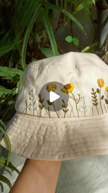 Floral Bucket Hat, Embroidered Bucket Hat, Floral Hat, Handmade Hat, Personalized Embroidered, Bucket Hats, Custom Embroidery, Floral Designs, Summer Essentials