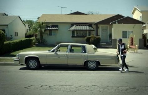 1990 Cadillac Brougham from Kendrick Lamar’s “King Kunta” music video | The News Wheel Rap Genius, Golden Throne, Compton California, Compton Street, Kung Fu Kenny, Cadillac Brougham, To Pimp A Butterfly, Best Rap Songs, Digital Museum