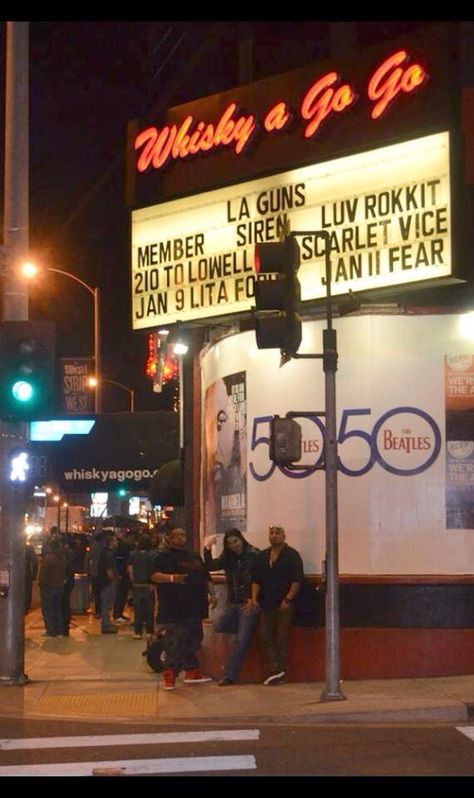 Outside the Whisky a gogo Sunset Strip 80s Aesthetic, 70s Rock And Roll Aesthetic, Rock Concert Aesthetic, Historical Poster, Rock And Roll Aesthetic, Whiskey A Go Go, 70s Rock Bands, 70s Rock And Roll, Rock N Roll Aesthetic