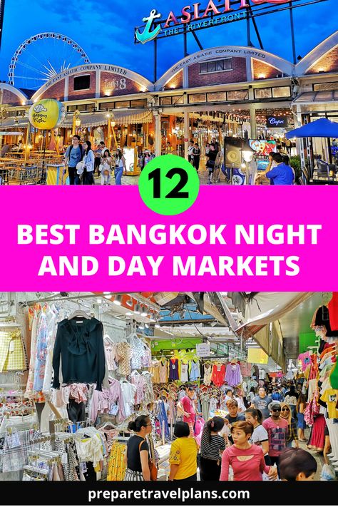 Explore Bangkok's 12 Best Night and Day Markets for unbeatable shopping and delectable local foods. Don't miss this unforgettable experience! Bangkok Night Market, Asian Night Market, Cheap Stylish Clothes, Bangkok Market, Bangkok Itinerary, Chatuchak Market, Bangkok Travel Guide, Bangkok Shopping, Weekend Market