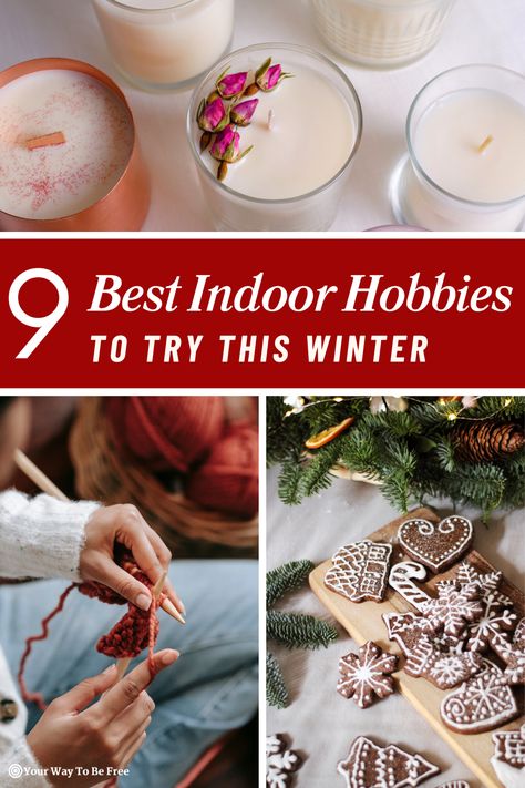 winter hobbies Hygge Crafts Diy, Hygge Hobbies, Hygge Activities, Winter Hobbies, Hygge Lifestyle Inspiration, Indoor Hobbies, Hygge Crafts, Relaxing Hobbies, Cozy Hobbies