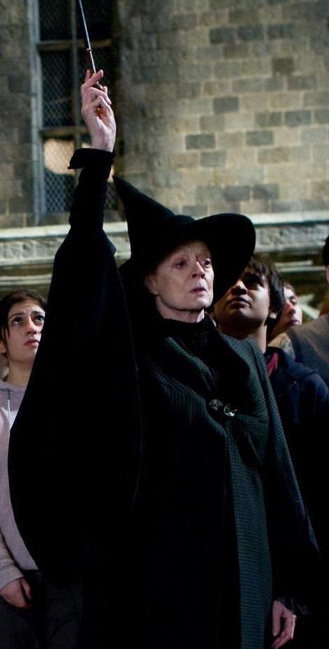 Year Six: Harry Potter and the Half-Blood Prince (2009), Professor McGonagall (Maggie Smith). Harry Potter Wiki, Always Harry Potter, Harry Potter Wall, Harry Potter Poster, Images Harry Potter, Maggie Smith, Harry Potter Pictures, Post Quotes, Albus Dumbledore