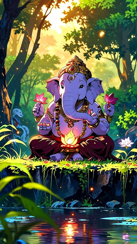 Ganesha ✨🙏🏻 . . follow - @winterpens.ai for more ❤️ . . Pinch in to see full image if you are in IOS 💙 . . #aiart #art #dreamscape #peaceful #artoftheday #imaginationart #ghibli #loneliness #dalle #stablediffusion #winterpensai #ganeshart #hindugod #vinayaka #ganpatibappa #ganeshfestival #spiritualvibes #indianmythology #devotion #ganeshworship #divineenergy #lordganeshabliss #ganpatibappamorya #bappamorya #ganeshotsav #mumbai Vinayaka Images, Ganesha Artwork, Hd Photos Free Download, Imagination Art, Pictures Of Shiva, Ganesh Art, Ganesha Art, Ganesha Pictures, Ganpati Bappa