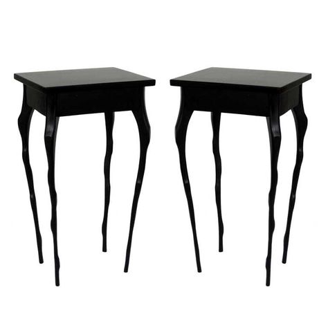 Pair of Side Tables by Jacques Jarrige...or is it Tim Burton? Tim Burton Interior, Tim Burton Furniture, Tim Burton Room Ideas, Goth Houses, Ceiling Interior, Goth House, Gothic Bedroom, Modern Gothic, Gothic Furniture