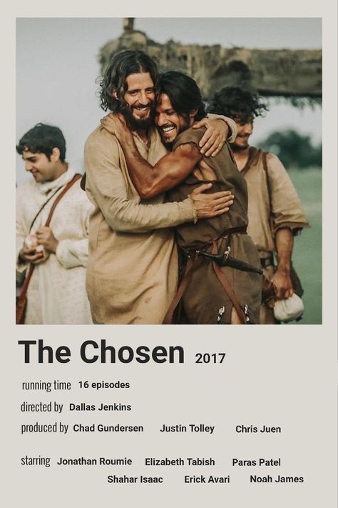 The Chosen Series, Chosen Series, Jesus Movie, Romance Movie Poster, Polaroid Movie Poster, Indie Movie Posters, The Bible Movie, 1995 Movies, Movie Card