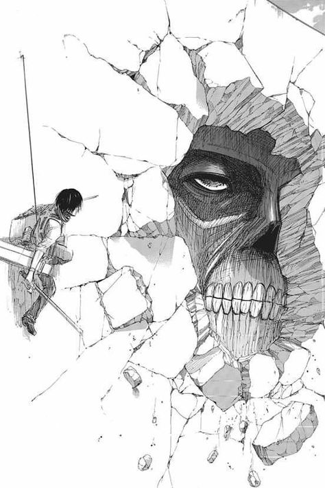 Attack On Titan Manga Wallpaper, Wall Titan, Attack On Titan Tattoo, Attack On Titan Manga, Titan Manga, Anime Wall Prints !!, Manga Wallpaper, Titans Anime, Dragon Ball Super Manga