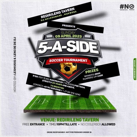 5-A-Side soccer games Soccer Template Design, Football Tournament Poster Design, Soccer Tournament Poster, Soccer Graphics, Messi Soccer, Soccer Tournament, Soccer Inspiration, Football Tournament, Unity Games