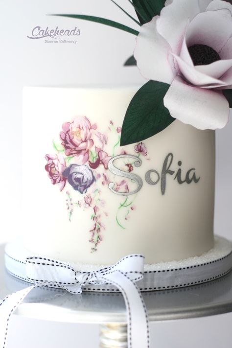 Edible Image Cake Ideas, Edible Print Cake Ideas, Edible Image Printer, Buttercream Transfer, Edible Print Cake, Cake Printer, Edible Ink Printer, Dessert Design, Simple Cakes