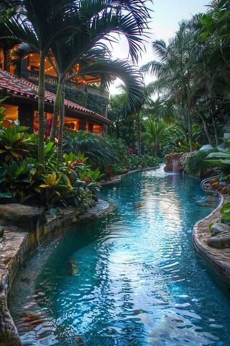 13 Creative Backyard Pool Designs You Need To Try – DreamyHomeStyle Insane Pools, Creative Backyard, Paradise Pools, Pool Areas, Pool Landscape, Pool Landscape Design, Dream Pools, Backyard Pool Designs, Natural Pool