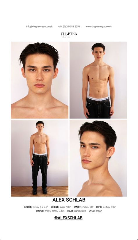 How To Become A Male Model, Male Modeling Portfolio, Men Model Portfolio, Model Polaroids Men, Digitals Model Portfolio Men, Male Model Portfolio Examples, Model Digitals Men, Comp Card Ideas Models, Male Model Digitals