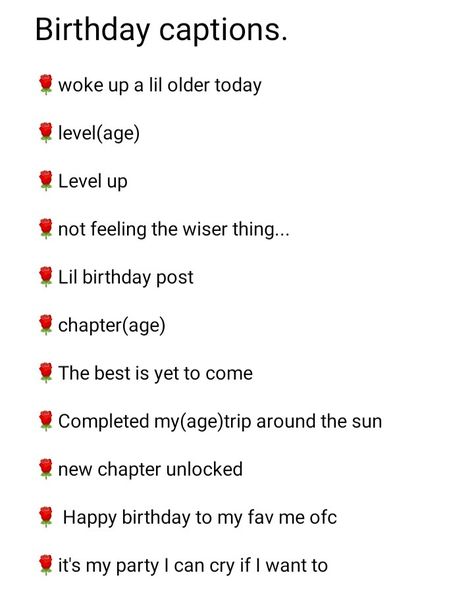 Creative Birthday Captions, Chapter 25 Birthday Quotes, 31st Birthday Caption, 29th Birthday Ideas For Her Theme Party, Turning 26 Birthday Quotes, 31st Birthday Captions Instagram, Scorpio Birthday Captions, 28 Birthday Quotes Funny, 22 Bday Captions