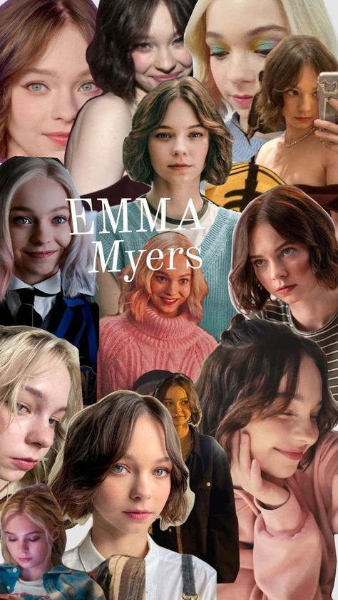 #Emma myers# Emma Myers Wallpaper, Wednesday Addams Outfit, Wednesday Series, Emma Myers, Brunette Bob, The Emmys, Girl Guides, Wednesday Addams, Jenna Ortega