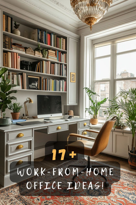 🚀 Elevate your work-from-home game with 17 office designs crafted for productivity. Curious about optimizing your home workspace? Click for clever layouts and essential tips! 📈 #ProductivityTips #HomeOfficeDesign #WorkFromHome #OfficeLayouts #WorkspaceOptimization #HomeWorkspace #CleverDesigns Home Office Layout Plan, Work From Home Set Up, Office Workspace Ideas, Small Home Office Layout, Work From Home Style, Office Layout Plan, Lack Motivation, Homework Space, Home Office Designs