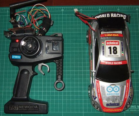 This is the continued instruction of "How to Modify RC CAR Via 2.4 GHz NRF24L01 Arduino Part1 Transmitter(Tx)"The instruction will advice how to build 2.4... Arduino Controller, 100 Watt Solar Panel, Rc Tractors, Remote Control Boat, Contact Card, Electronics Mini Projects, Electronics Projects Diy, Rc Auto, Arduino Projects