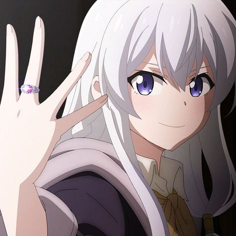 Majo no Tabitabi Elaina - More pics at AnimeShelter. Click to see them! (Screencap from episode 9) White Hair, Wallpapers, Hair, Anime