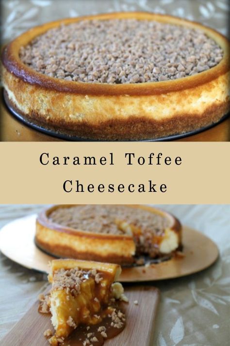 Sticky Toffee Cheesecake, Toffee Cheesecake, Rich Cheesecake, Cheesecake Toppings, Caramel Toffee, Chocolate Chip Cheesecake, Best Cheesecake, Caramel Cheesecake, Awesome Recipes