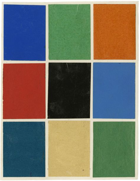 Bauhaus Color Scheme, Bright Yellow Colour Palette, Bauhaus Colors, Horizontal Composition, Colour Fields, Vintage Colour Palette, John Cage, Color Composition, Ellsworth Kelly