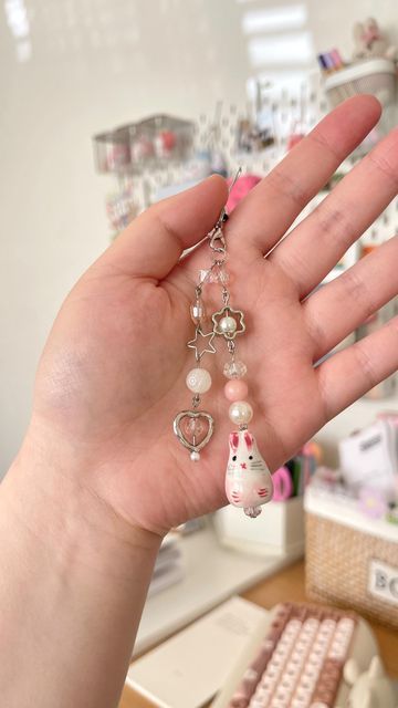 tiffany ♡ on Instagram: "my last bunny keychain!! really want to make more keychains for the shop soon!! I have some really cute beads I want to use :)
-
-
#keychain #beadedkeychain #bunny #bunnykeychain #smallbusiness #etsyshop" Bunny Keychain, Cute Beads, Beaded Keychains, My Last, Keychains, I Want, Small Business, Etsy Shop, Beads