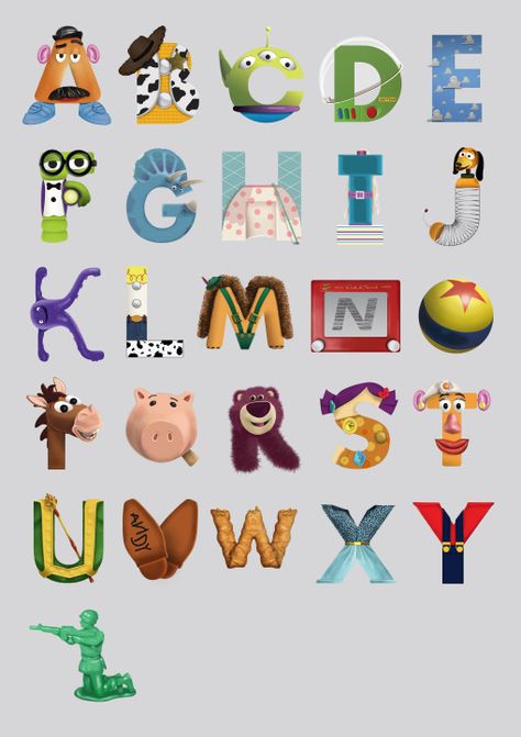 Disney character Alphabet  | Leave a Reply Cancel reply Toy Story Bedroom, Toy Story Nursery, Toy Story Room, Toy Story Crafts, Toy Story Theme, Desain Buklet, Toy Story Birthday Party, Toy Story 3, Toy Story Birthday