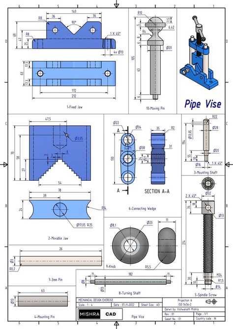 Autodesk Inventor Projects, Mechanical Engineering Design Projects, Mechanical Engineering Design Technical Drawings, Design Thinking Tools, Autocad Isometric Drawing, Metal Sheet Design, Learn Autocad, 3d Tiskárna, Solidworks Tutorial