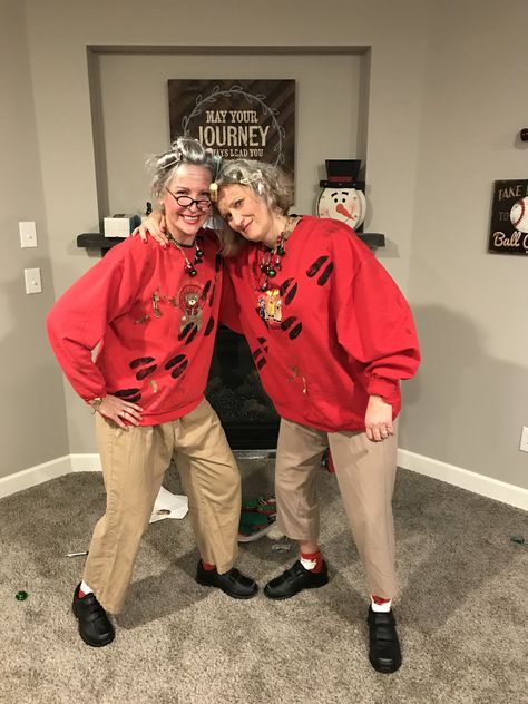 Grandma Got Run Over By Reindeer Costume, Grandma Got Ran Over By Reindeer Sweater, Grandma Got Ran Over By Reindeer Costume, Rudolf Costume, Spirit Costumes, Best Ugly Christmas Sweaters, Ugly Christmas Sweater Ideas, Christmas Sweater Ideas, Xmas Inspiration