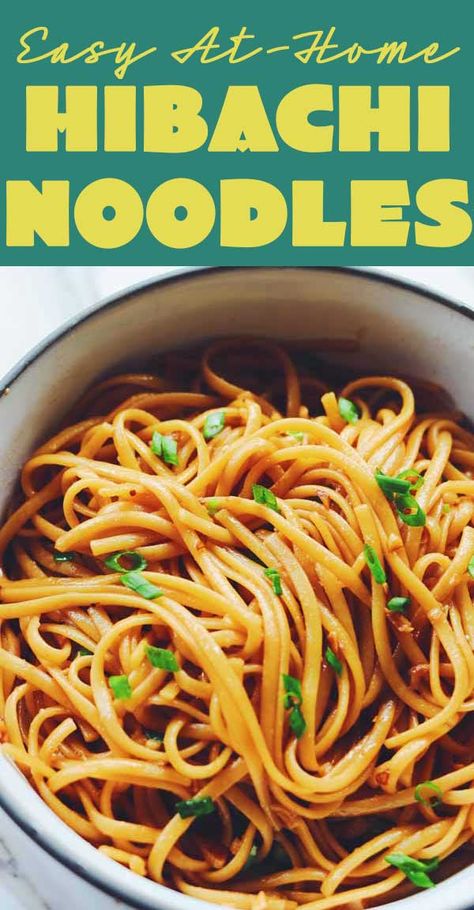 How to Make The Best Hibachi Noodles - Grilled Cheese Social Hibachi Noodles, Yakisoba Noodles, Hibachi Recipes, Hibachi Chicken, Yum Sauce, Noodle Recipes Easy, Yum Yum Sauce, Linguine Pasta, Griddle Recipes