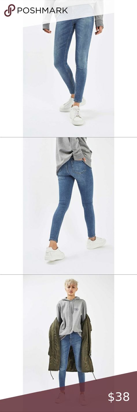 Topshop Moto Jamie High Rise Ankle Grazer Jeans Size 28 Ankle Grazer Jeans, Moto Leggings, Pocket Belt, Cut And Style, Jeans Size, Topshop, High Rise, High Waisted, Leggings