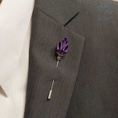 Men's Lapel Stick Pin / Elegant Handcrafted Royal by DidiArtCorner Royal Scepter, Lapel Pins Suit, Label Pin, Custom Cufflinks, Flower Lapel Pin, Lapel Pins Mens, Lapel Flower, Friendship Bracelets Diy, Unusual Jewelry