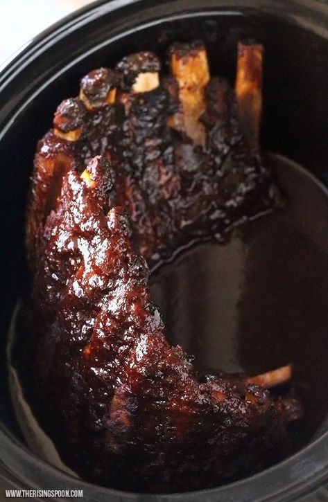 Crock-Pot BBQ Ribs Like and Repin. Noelito Flow instagram http://www.instagram.com/noelitoflow Crockpot Ribs, The Magical Slow Cooker, Slow Cooker Ribs, Cajun Dishes, Cajun Food, Crockpot Slow Cooker, Crockpot Cooking, Bbq Ribs, Cajun Recipes