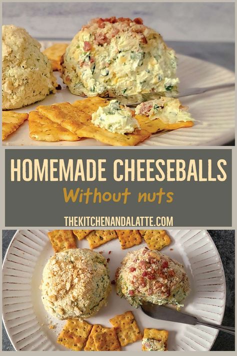 No Nut Cheese Ball Recipes, Cheeseball No Nuts Cheese Ball Recipes, Cheese Ball No Nuts Recipes, Nut Free Cheese Ball, Cheese Ball Without Nuts Recipes, Cheeseball Recipes Easy Holidays, Easy Cheeseball, Dip Party, Cheese Ball Recipes Easy