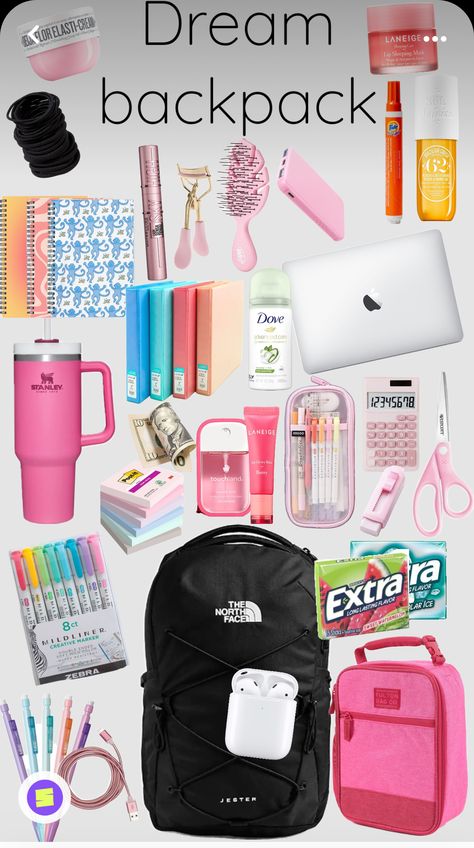 Middle School Essentials, School Emergency Kit, School Backpack Essentials, Preppy School Supplies, School Routine For Teens, Pretty School Supplies, School Bag Essentials, Backpack Essentials, School Supplies Shopping