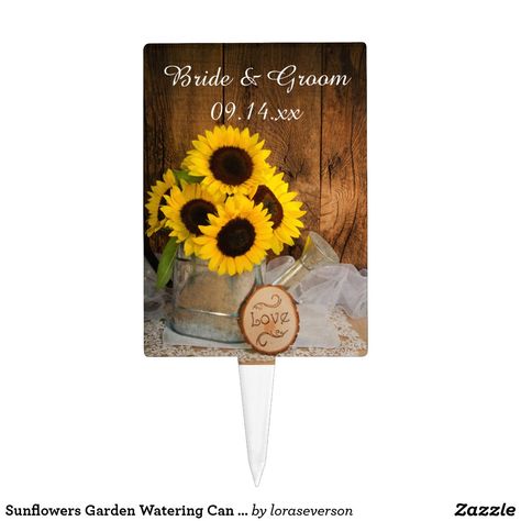 Sunflowers Garden Watering Can Barn Wedding Cake Topper Barn Wedding Cake, Daisy Wedding Cakes, Barn Wedding Cakes, Western Wedding Cakes, Sunflowers Garden, Wedding Cakes Ideas, Country Western Wedding, Wedding Cake Prices, Marriage Reception