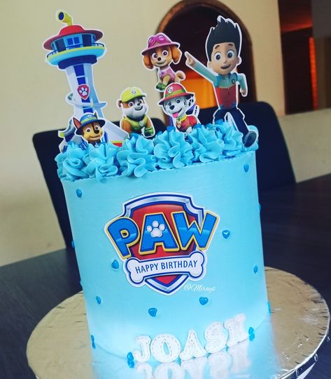 Paw patrol themed cake Boys Cake, Kids Cakes, Cakes For Boys, Kids Cake, Themed Cakes, Paw Patrol, No Bake Cake, Cake Decorating, Baking