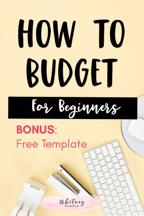 Budgeting For Beginners: How To Create A Budget Budgeting Techniques, Beginners Budget, Money Coaching, Organizing Clutter, Finance Planning, Budgeting For Beginners, Money Investment, Group Counseling, Excel Budget