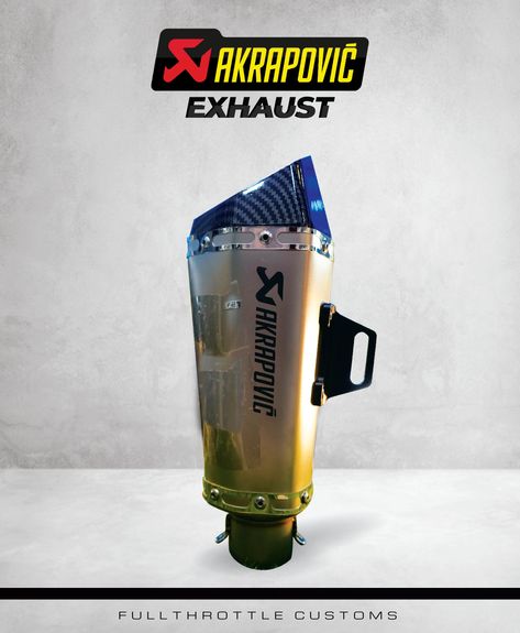 Powerful exhaust system from Akrapovic! Akrapovic Exhaust, At The Store, Bike Accessories, The Store, Kitchen Appliances, Bike, Football, Quick Saves, American Football