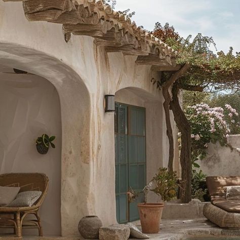 Jean Jacques Colangelo on Instagram: "Outdoor space with pool | Concept realized whit AI

Masseria 
Ibiza House
Architettura 
Architecture 
Design
AI Design 
Casa Formentera
AI Architecture 
Masseria con Piscina
Organic Architecture
Apulian Masseria" Mud Houses, Ibiza House, Dream Patio, Mud House, Italy Home, Italian Countryside, Beautiful Outdoor Spaces, Organic Architecture, Island Home