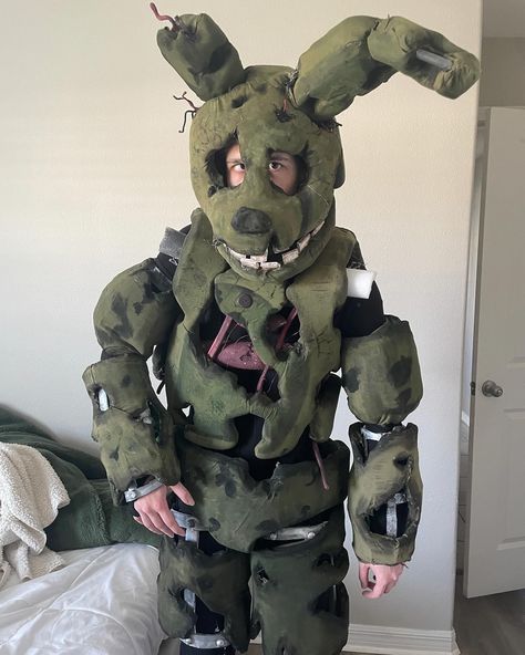 springtrap update , cause it's been a while very excited to bring him to momocon in a month (i'll be there as henry‼️ btw thanks @/axie.no for inventing music, terrible things had been my top song and i can't undo it #fnaf #fnafcosplay #cosplay #fivenightsatfreddys #momocon #springtrap Springtrap Cosplay, Fnaf Cosplay, Very Excited, Five Nights At Freddy's, Five Night, A Month, Deadpool, Bring It On, Bedroom