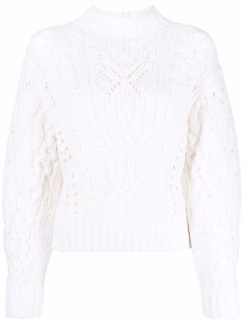 Michael Cimino, Vince Clothing, Knitted Sweaters For Women, Cable Knit Jumper, Knit Jumper, White Sweaters, Aesthetic Clothes, Drop Shoulder, Cable Knit