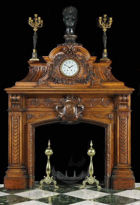 Baroque Fireplace, Winter Fireplace, Antique Fireplace Mantels, The Olive Branch, Victoria House, Vintage Fireplace, Fireplace Mantles, Victorian Fireplace, Victorian Interior