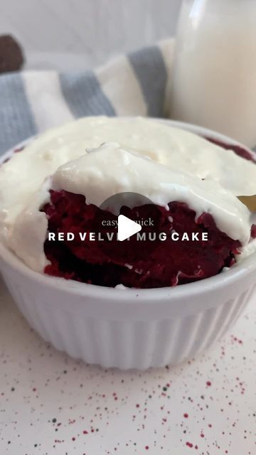 Caitlin Buckler on Instagram: "This red velvet mug cake takes just 5 minutes to make! It is easy, quick and delish! Perfect for an easy dessert or afternoon sweet treat ! Comment “recipe please” and I’ll send you the recipe !!!🥰😍" Red Velvet Mug Cake, Mug Cake Red Velvet Recipe, One Minute Chocolate Mug Cake, 1 Minute Chocolate Mug Cake, Quick And Easy Chocolate Mug Cake, Red Velvet Cake Smitten Kitchen, Mug Cake, Easy Desserts, Red Velvet