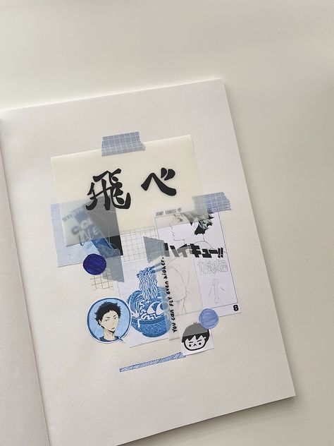 Journal Anime Aesthetic, Haikyuu Journal Ideas, Aesthetic Anime Journal, Journal Ideas Aesthetic Kpop, Haikyuu Journal, Japanese Journal Aesthetic, Anime Journal Aesthetic, Kpop Journal Aesthetic, Anime Journal Ideas