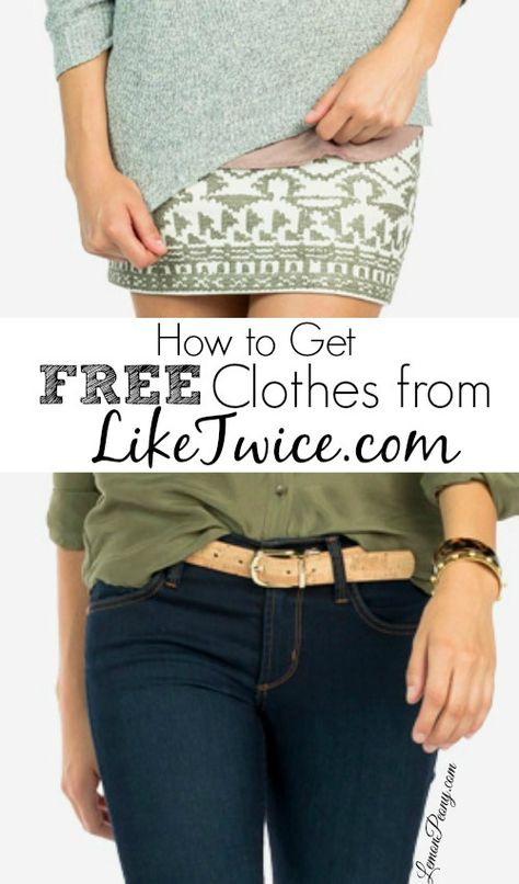 Free Clothes from LikeTwice.com (up to $80 FREE)!! Free Clothes Online, Get Free Stuff Online, Freebies By Mail, Cheap Fashion Outfits, Learning And Growing, Popcorn Recipe, Free Samples By Mail, Stuff For Free, Flavored Popcorn