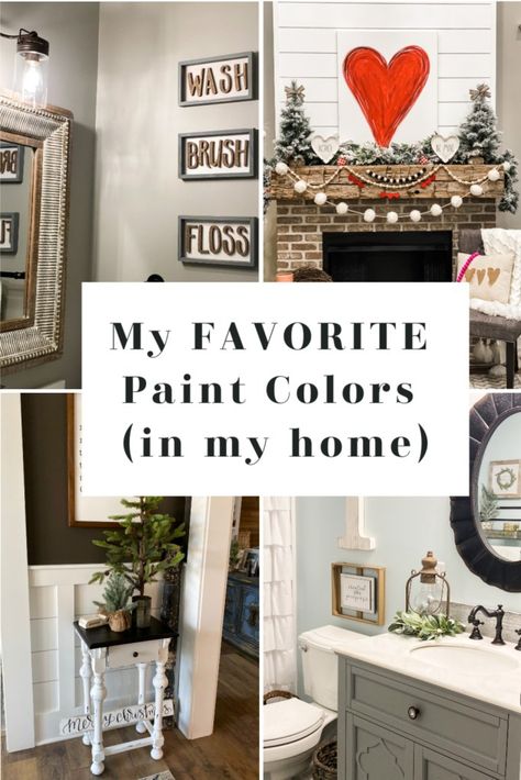 Re-Fabbed Home Paint Colors Brooke Riley Re-fabbed House, Refabbed By Brooke Riley House, Brooke Riley Re-fabbed, Re Fabbed By Brooke, Home Paint Colors, Best Gray Paint, Best Gray Paint Color, Best Neutral Paint Colors, Home Paint