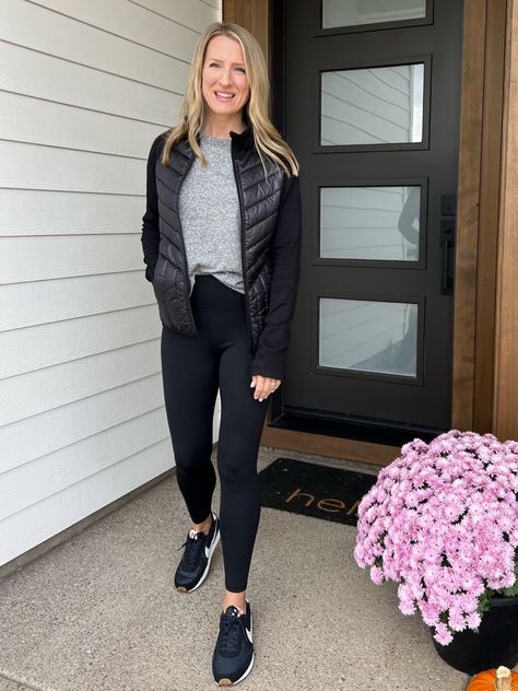 I’m loving this athleisure outfit of high waisted leggings, Nike Daybreak tennis shoes and a puffer lightweight jacket! Follow my shop @ablondevintage on the @shop.LTK app to shop this post and get my exclusive app-only content! #liketkit #LTKfitness #LTKfindsunder100 #LTKstyletip @shop.ltk Athleisure Outfits, Lightweight Jacket, Workout Leggings, High Waisted Leggings, Tennis Shoes, Athleisure, Puffer, Leggings, High Waisted