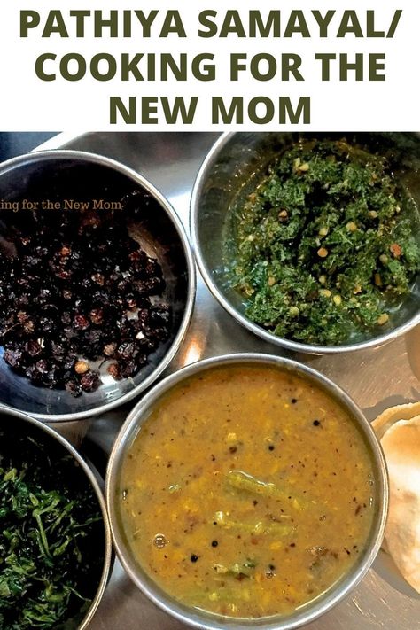 What should the new mother eat after delivery. How to keep the balance of nutrition and taste. Menus, recipes, dos and dont's for the diet for the first 40 days postpartum. Based on a Tamil diet but with North Indian and even international recipes included First Forty Days Recipes, The First 40 Days Recipes, The First Forty Days Recipes, First 40 Days Recipes, Sacred Motherhood, First Forty Days, First 40 Days, Postpartum Food, Postpartum Recipes