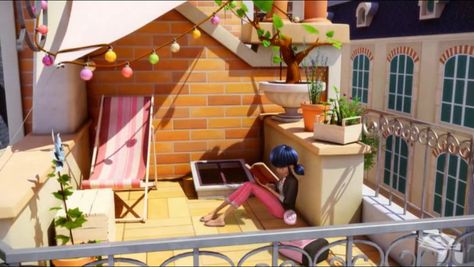 Miraculous Ladybug: Season 1 Finale Marinette House, Miraculous Places In Real Life, Marinette House In Real Life, Miraculous Ladybug Paris Background, Bluey Cartoon House Inside, Ladybug House, Marinette Ladybug, Ladybug Theme, Cute Wallpapers For Ipad