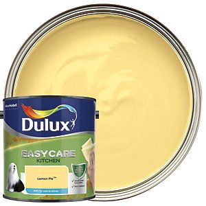 Dulux Easycare Kitchen - Lemon Pie - Matt Emulsion Paint 2.5L Dulux Paint, Apple White, Summer Linen, Kitchen Paint, Interior Paint, Home Look, Decorative Painting, Dish Soap Bottle, Repellent