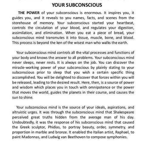 Facts About Subconscious Mind, Reprogramming Your Subconscious Mind, Subconscious Mind Reprogramming, Reprogram Subconscious Mind Affirmations, Subconscious Mind Psychology Facts, Superconscious Mind, Subconscious Mind Programming, Conscious And Subconscious Mind, Reprogram Subconscious Mind